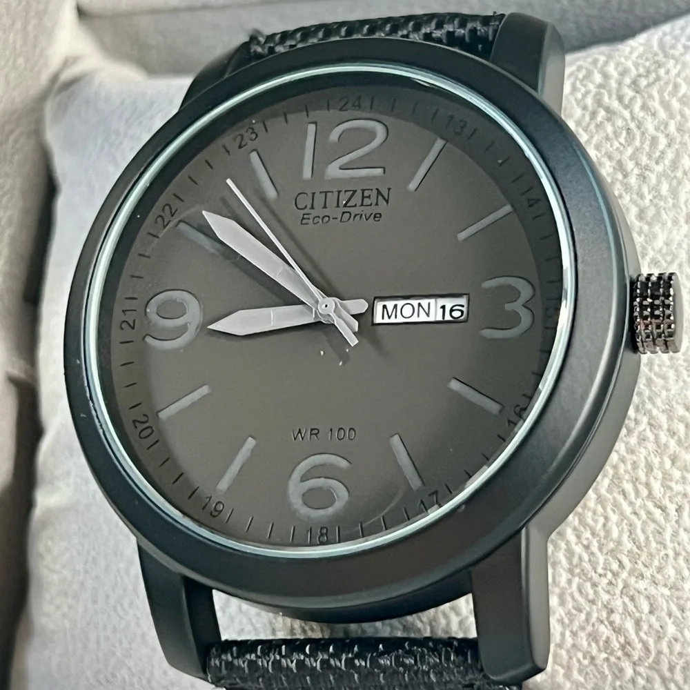 Citizen Eco-Drive Day Date Casual Designer Sport Men’s Watch